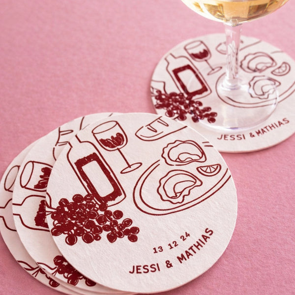 Wedding & Engagement Coasters - Parties & Events - Full Colour