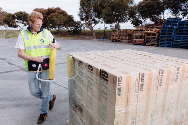 Compostable Hand Pallet Wrap - Biodegradable & Eco Friendly