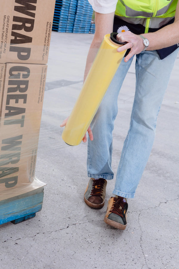Compostable Hand Pallet Wrap - Biodegradable & Eco Friendly