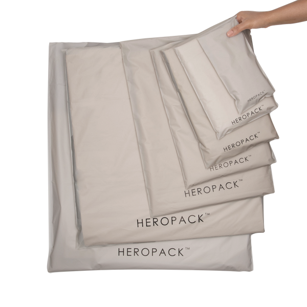 White/Grey Home Compostable HEROPACK Mailers