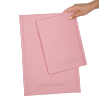 Pink Compostable HEROBUBBLE Mailer - From Packs of 25