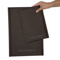 Black Compostable HEROBUBBLE Mailer - From Packs of 25