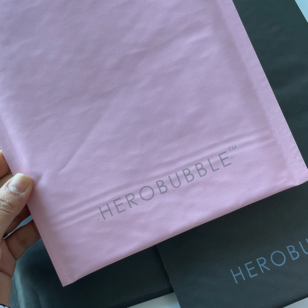 Pink Compostable HEROBUBBLE Mailer - From Packs of 25